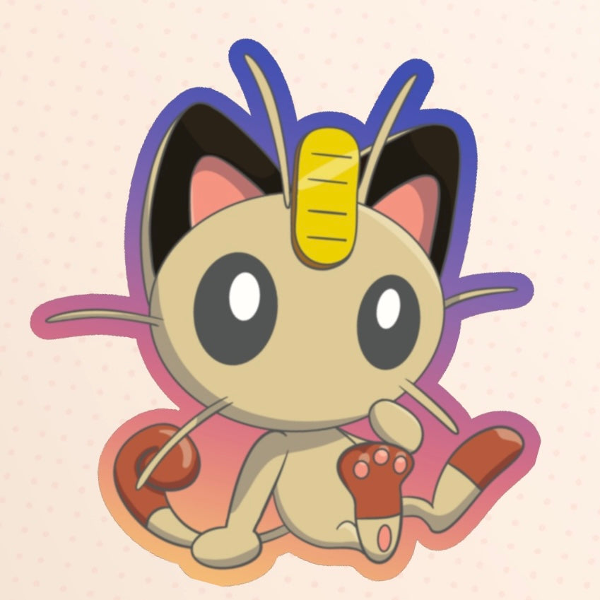 Meowth single sticker