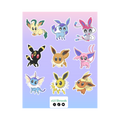 Eeveelutions sticker sheet
