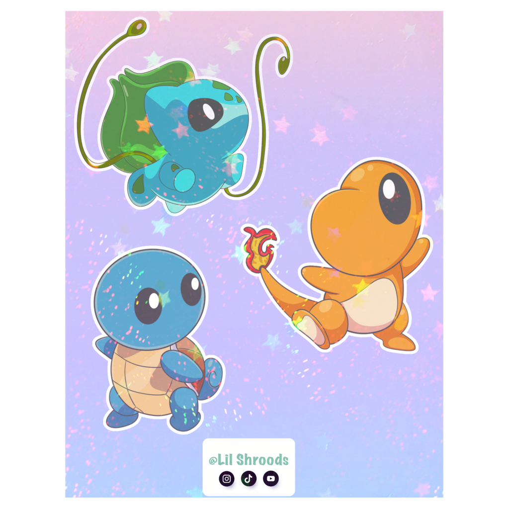 Choose your starter sticker sheet - Gen I