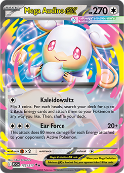 Mega Audino ex: Double Rare 172/217 (ASC)