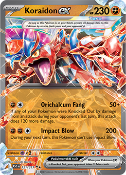 Koraidon ex: Double Rare Holofoil 121/217 (ASC)