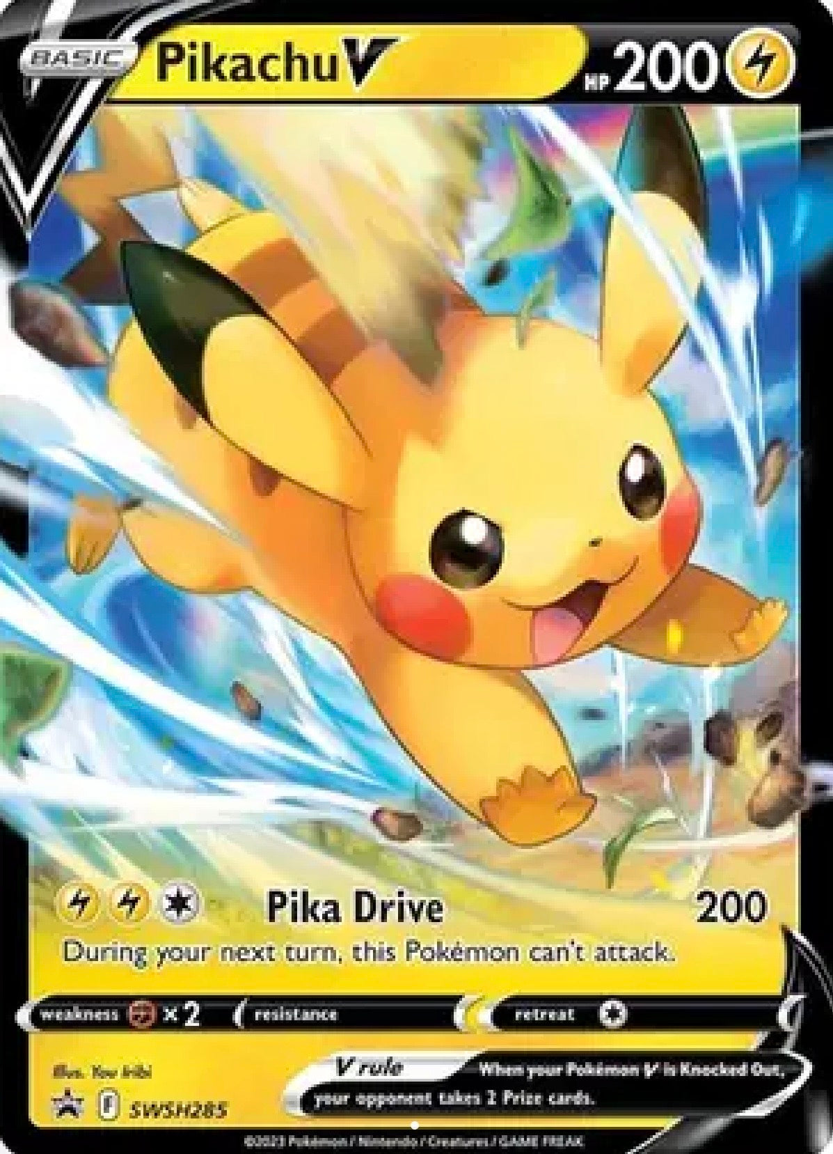 Pikachu V: Promo Holofoil 285 (SWSH)