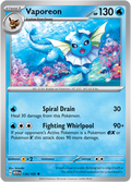 Vaporeon: Rare 134/165 (MEW)
