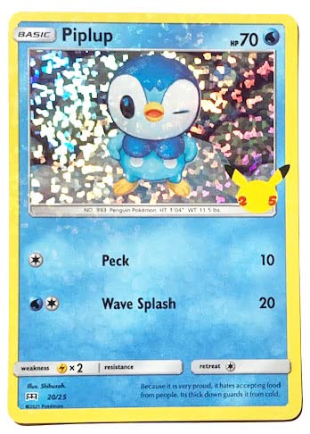 Piplup: Holofoil McDonald’s 25th Anniversary 20/25