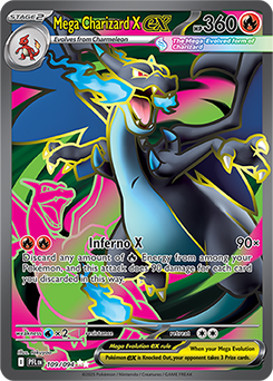Mega Charizard X ex: Ultra Rare Holofoil 109/094 (PFL)