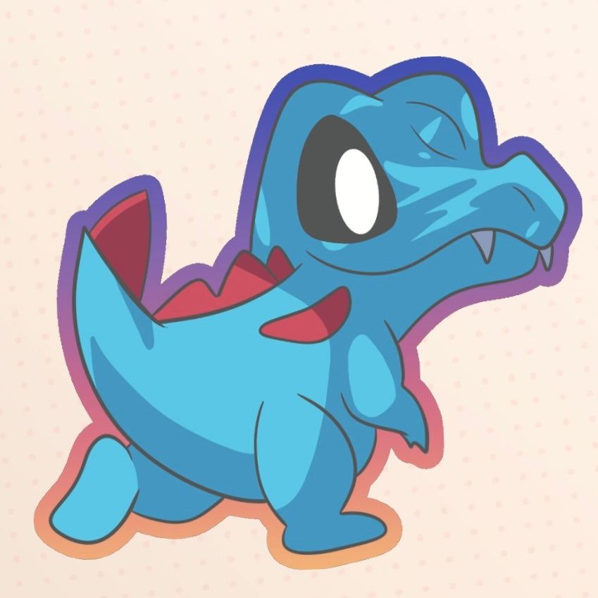 Totodile single sticker