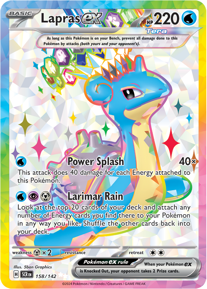 Lapras: Ultra Rare Holofoil 158/142 (SCR)