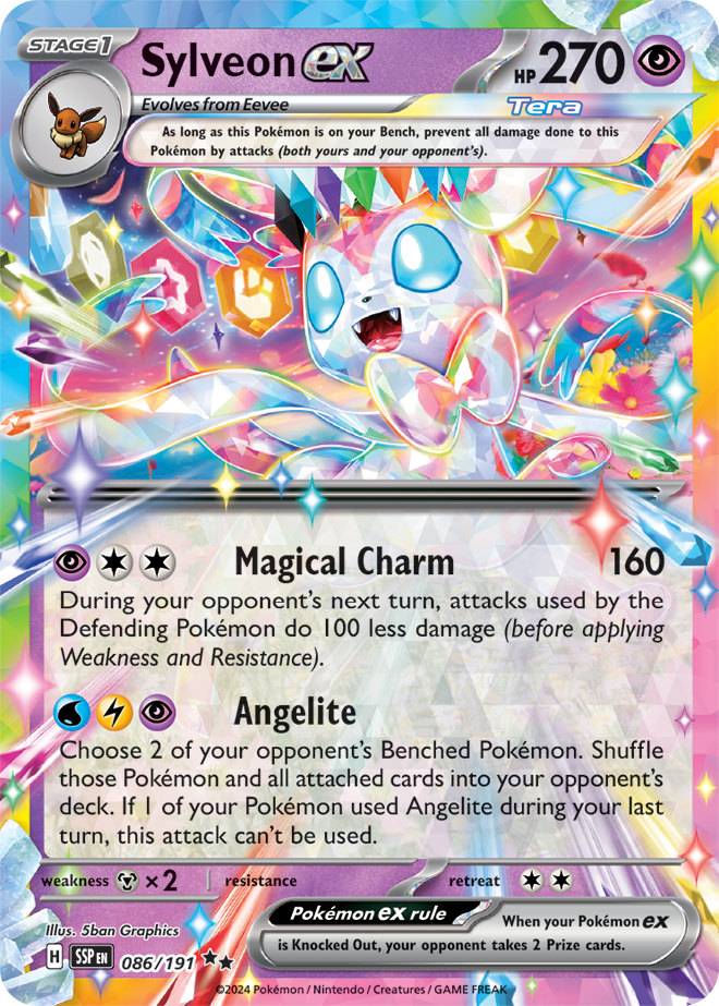 Sylveon ex: Double Rare Holofoil 086/191 (SSP)