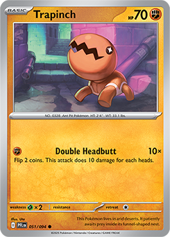 Trapinch: Common 051/094 (PFL)