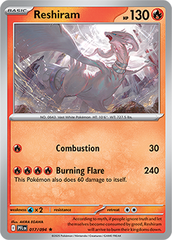 Reshiram: Rare 017/094 (PFL)