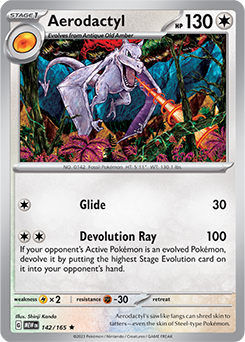 Aerodactyl: Rare 142/165 (MEW)