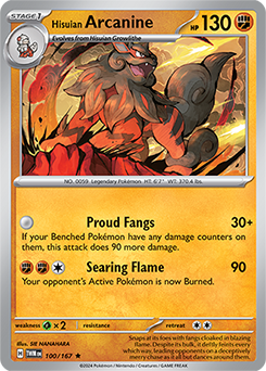 Hisuian Arcanine: Rare 100/167 (TWM)