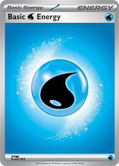 Basic Water Energy: Reverse Holofoil 003 (MEE)