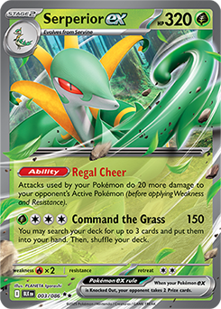 Serperior ex: Double Rare Holofoil 003/086 (BLK)