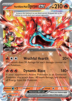 Hearthflame Mask Ogerpon: Double Rare Holofoil 017/131 (PRE)