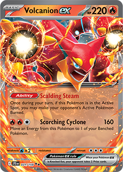 Volcanion ex: Double Rare Holofoil 031/159 (JTG)