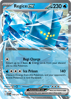 Regice ex: Double Rare Holofoil