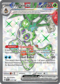 Froslass ex: Ultra Rare 217/182 (PAR)