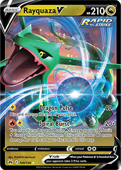 Rayquaza V: Ultra Rare 100/159 (Crown Zenith)