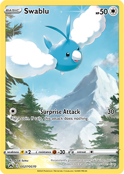 Swablu: Holo Rare GG27/GG70 (Crown Zenith)