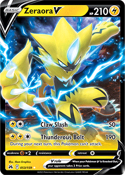 Zeraora V: Ultra Rare 053/159 (Crown Zenith)