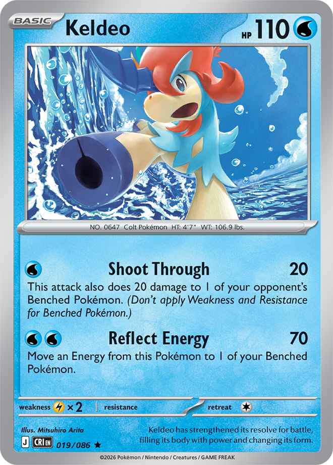 Keldeo: Rare 019/086 (CRI)