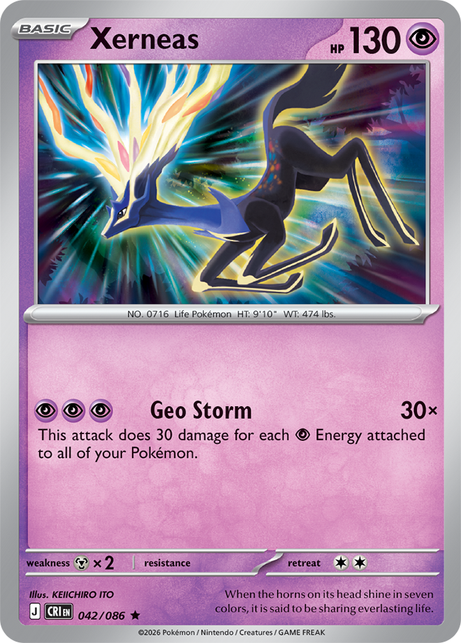 Xerneas: Rare 042/086 (CRI)