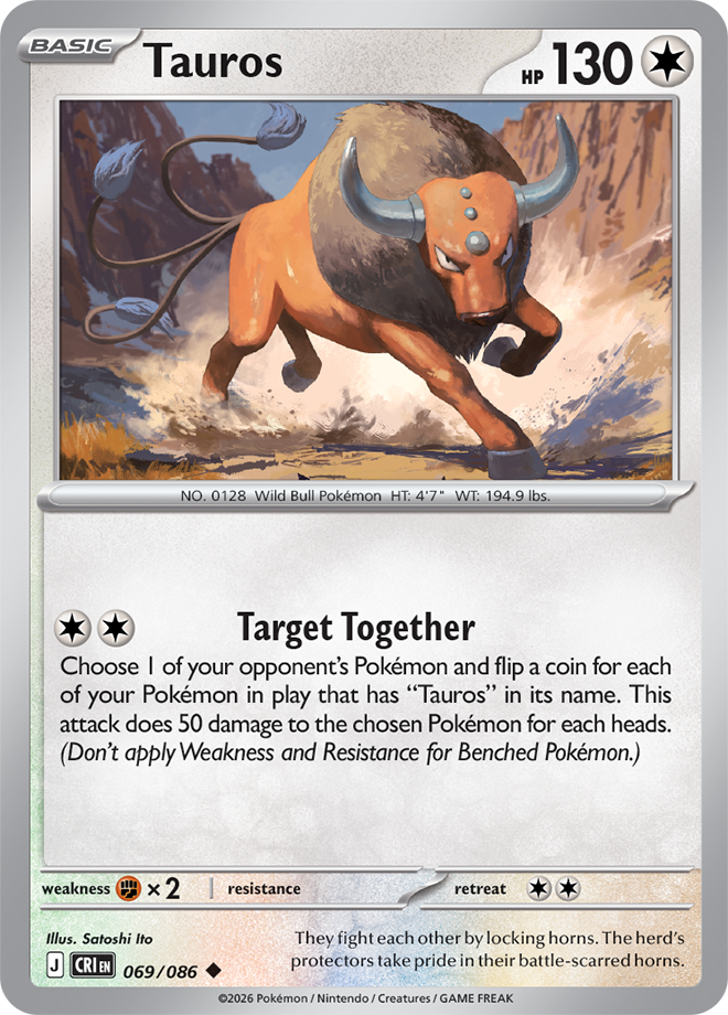 Tauros: Uncommon 069/086 (CRI)