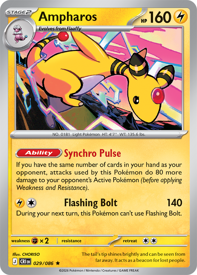 Ampharos: Rare 029/086 (CRI)