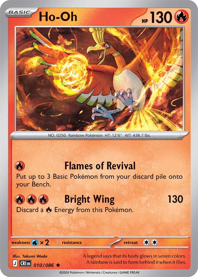 Ho-Oh: Rare 010/086 (CRI)