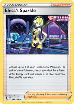 Elesa’s Sparkle: Uncommon 233/264 (Fusion Strike)