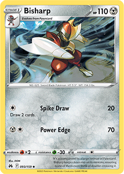 Bisharp: Uncommon 093/159 (Crown Zenith)