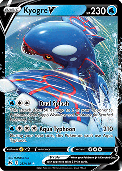 Kyogre: Ultra Rare 037/159 (Crown Zenith)