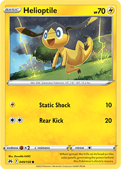 Helioptile: Common 049/159 (Crown Zenith)