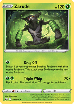 Zarude: Holo Rare 016/159 (Crown Zenith)