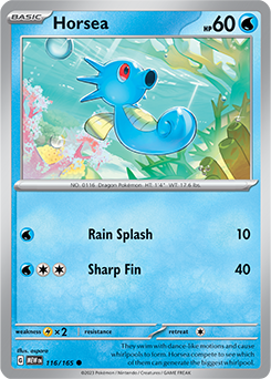 Horsea: Common 116/165 (MEW)