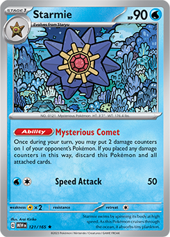 Starmie: Rare 121/165 (MEW)