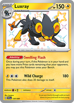 Luxray: Shiny Rare 137/091 (PAF)