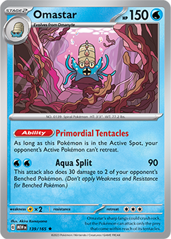 Omastar: Rare 139/165 (MEW)