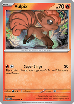 Vulpix: Common 037/165 (MEW)