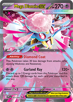 Mega Diancie ex: Double Rare Holofoil 041/094 (PFL)