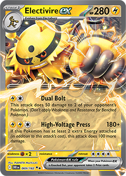 Electivire ex: Double Rare Holofoil 069/182 (DRI)