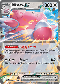 Blissey ex: Double Rare Holofoil 134/167 (TWM)