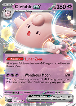 Clefable ex: Double Rare Holofoil 082/197 (OBF)