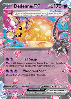 Dedenne ex: Double Rare Holofoil 093/193 (PAL)