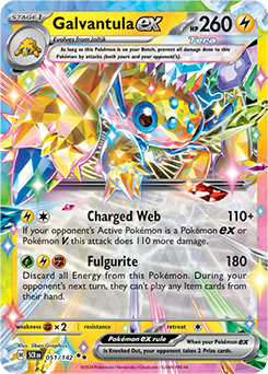 Galvantula ex: Double Rare Holofoil 051/142 (SCR)