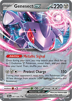 Genesect ex: Double Rare Holofoil 067/086 (BLK)