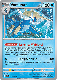 Samurott: Rare 023/086 (WHT)