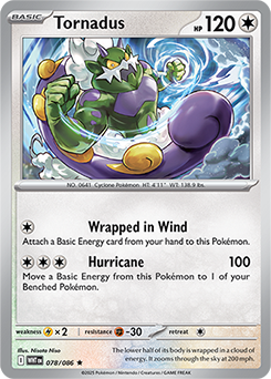 Tornadus: Rare 078/086 (WHT)