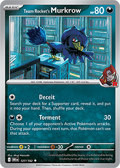 Team Rocket’s Murkrow: Uncommon 127/182 (DRI)